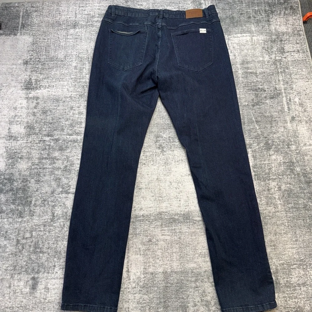 Barbell Apparel Jeans Mens 36x33 Dark Wash Blue Stretch Denim Slim Straight